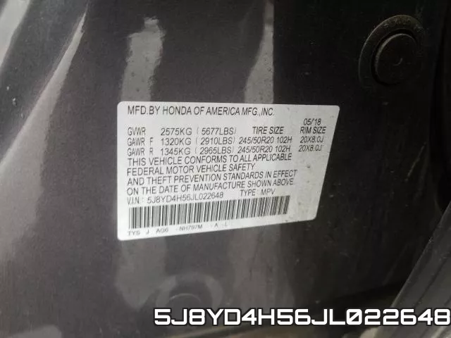 5J8YD4H56JL022648 фото 2