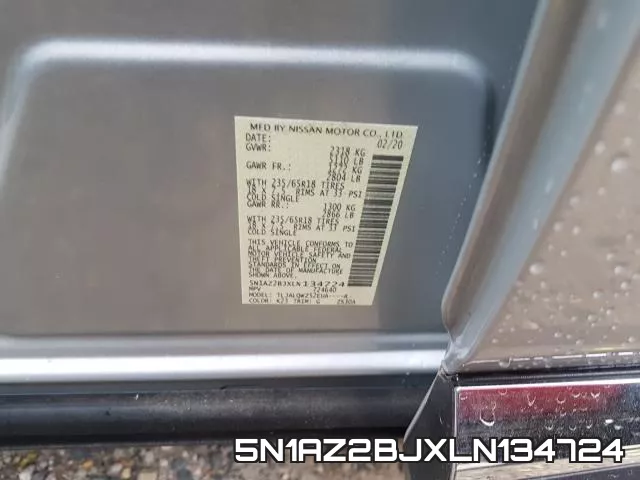 5N1AZ2BJXLN134724 фото 2