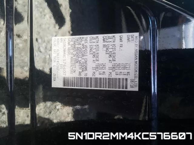 5N1DR2MM4KC576607 фото 2