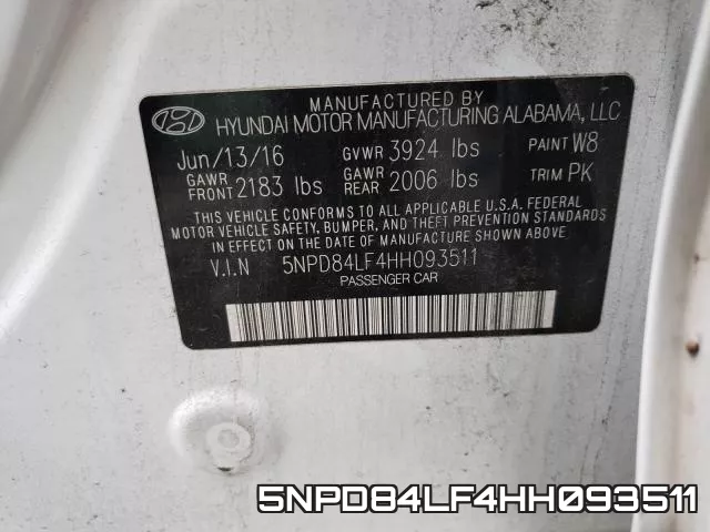 5NPD84LF4HH093511 фото 2