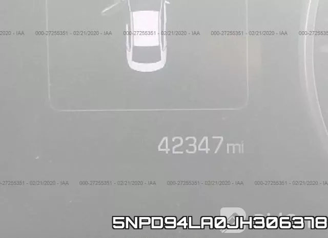 5NPD94LA0JH306378 фото 8
