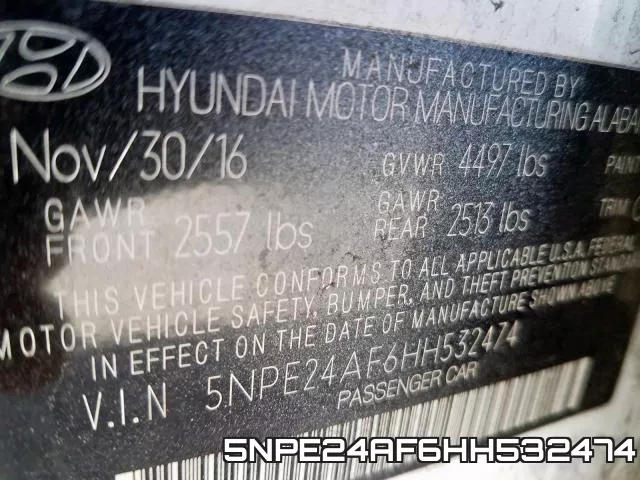 5NPE24AF6HH532474 фото 2