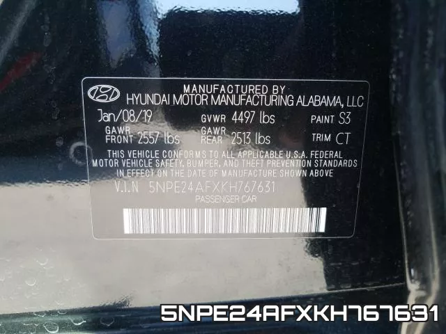 5NPE24AFXKH767631 фото 2