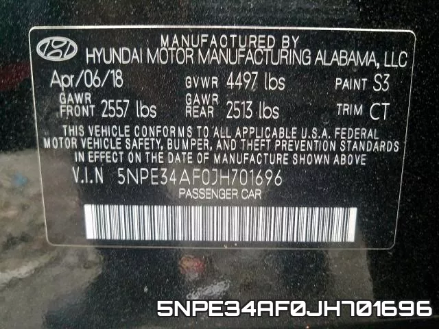 5NPE34AF0JH701696 фото 2