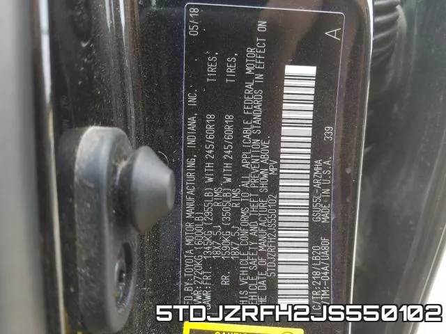 5TDJZRFH2JS550102 фото 2