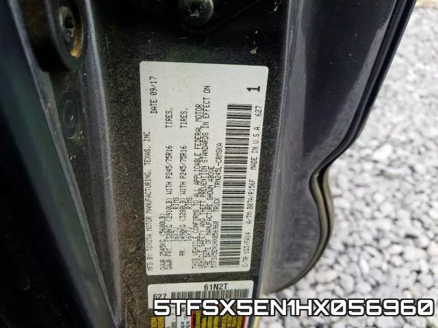 5TFSX5EN1HX056960 фото 2