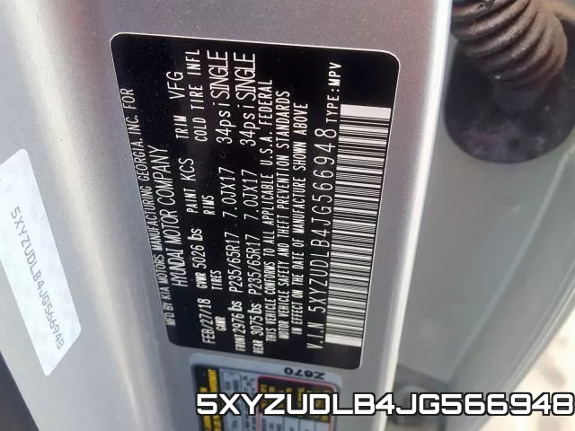 5XYZUDLB4JG566948 фото 2