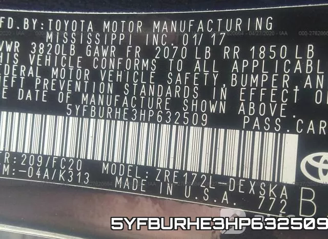 5YFBURHE3HP632509 фото 10