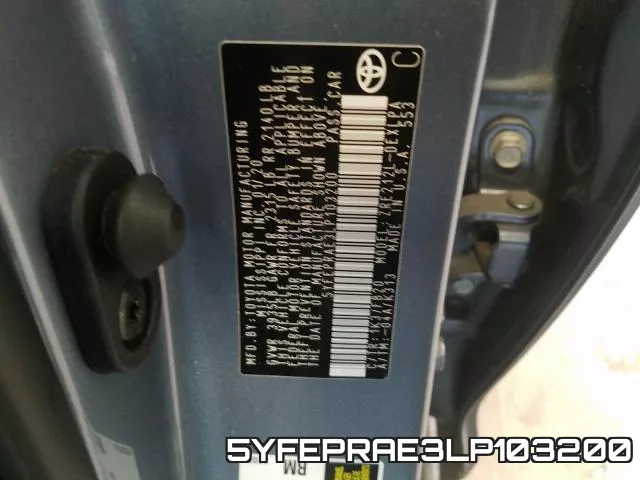 5YFEPRAE3LP103200 фото 2