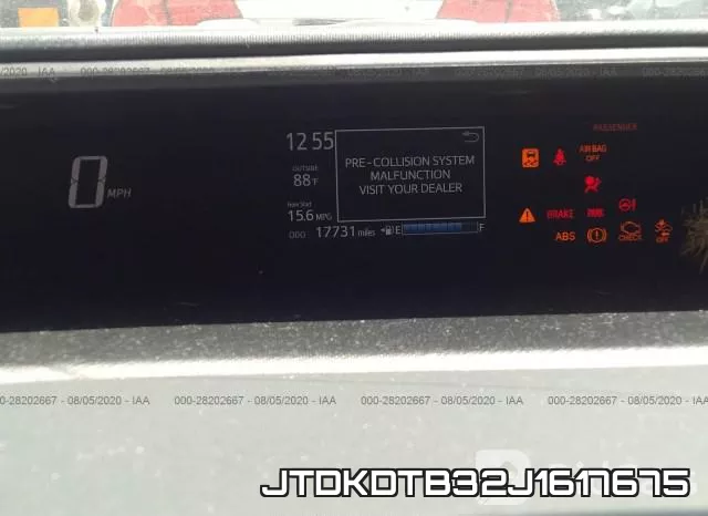 JTDKDTB32J1617675 фото 8