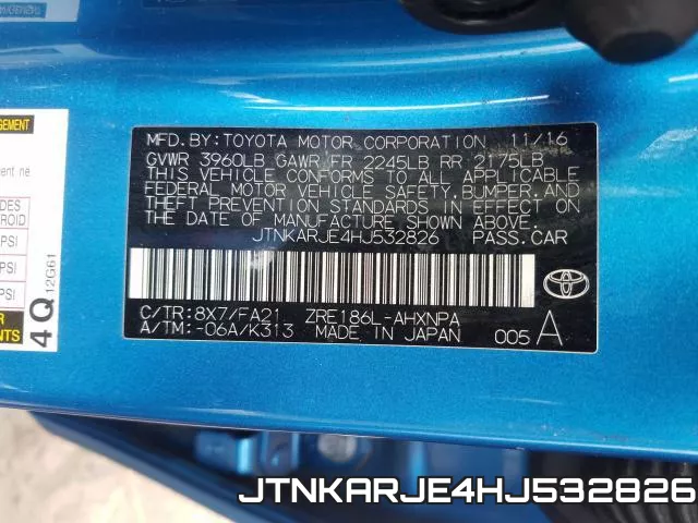 JTNKARJE4HJ532826 фото 2