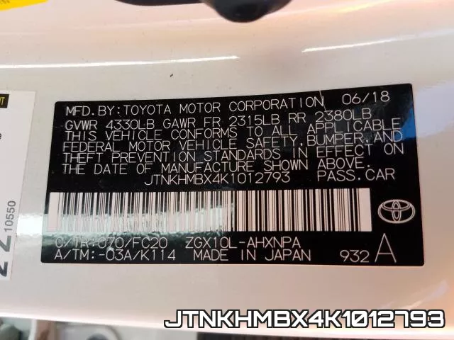 JTNKHMBX4K1012793 фото 2