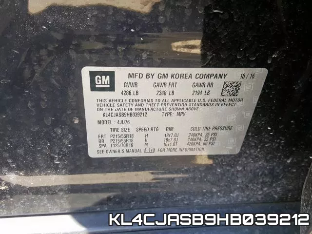 KL4CJASB9HB039212 фото 2
