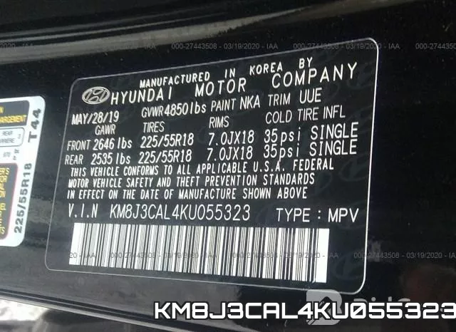 KM8J3CAL4KU055323 фото 10