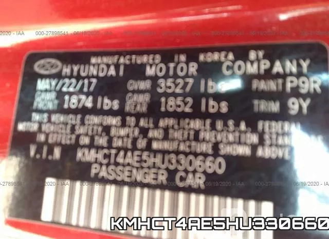 KMHCT4AE5HU330660 фото 10