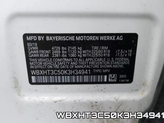 WBXHT3C50K3H34941 фото 2