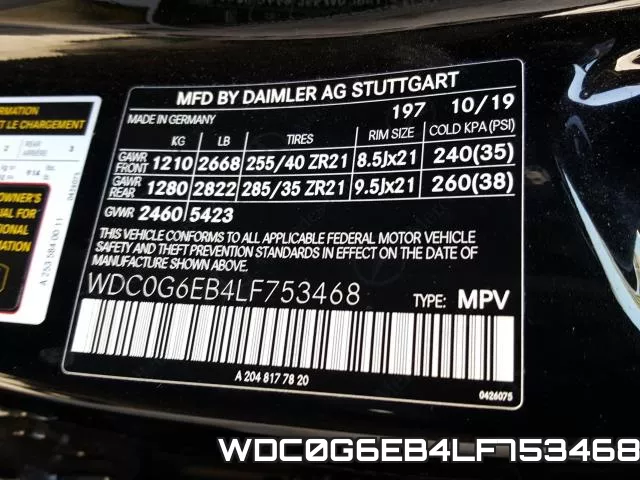 WDC0G6EB4LF753468 фото 2