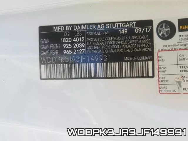WDDPK3JA3JF149931 фото 2