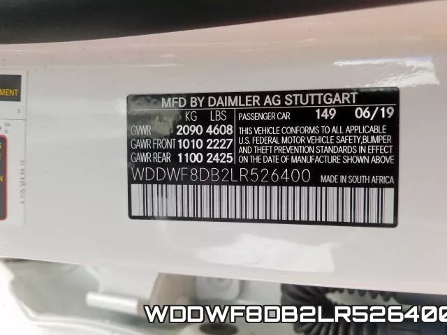 WDDWF8DB2LR526400 фото 2