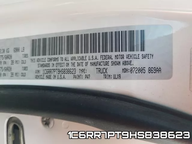 1C6RR7PT9HS838623 фото 2