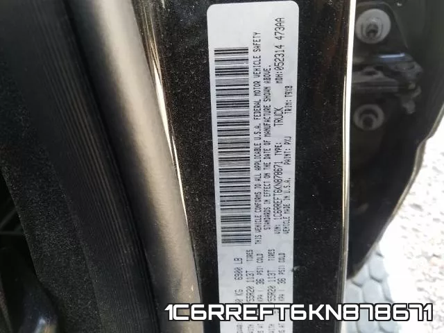 1C6RREFT6KN878671 фото 2
