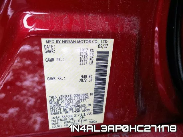 1N4AL3AP0HC271178 фото 2