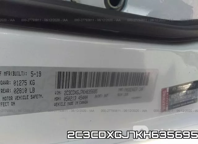 2C3CDXGJ7KH635695 фото 10