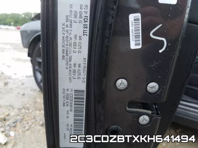 2C3CDZBTXKH641494 фото 2
