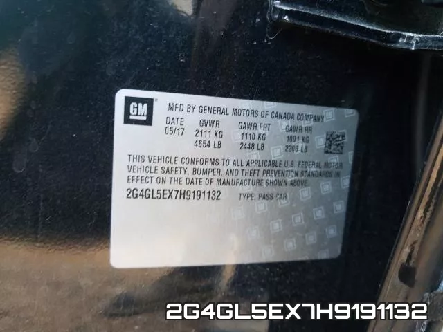 2G4GL5EX7H9191132 фото 2
