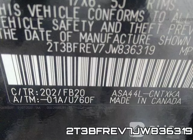 2T3BFREV7JW836319 фото 10