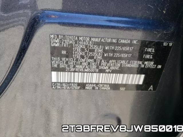 2T3BFREV8JW850018 фото 2