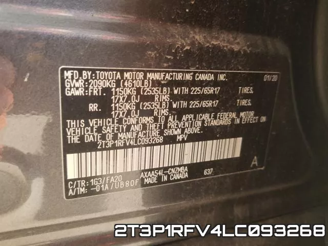 2T3P1RFV4LC093268 фото 2
