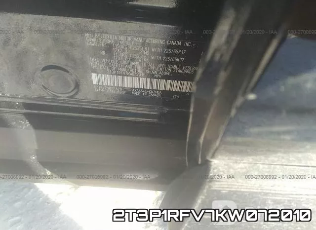 2T3P1RFV7KW072010 фото 10