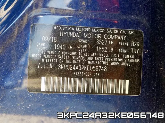 3KPC24A32KE056748 фото 2