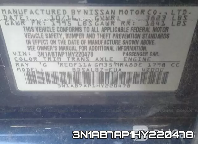 3N1AB7AP1HY220478 фото 10