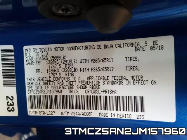 3TMCZ5AN2JM157960 фото 2