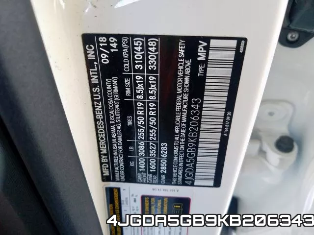 4JGDA5GB9KB206343 фото 2
