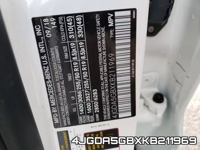 4JGDA5GBXKB211969 фото 2