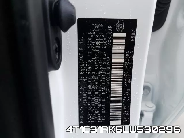4T1C31AK6LU530296 фото 2