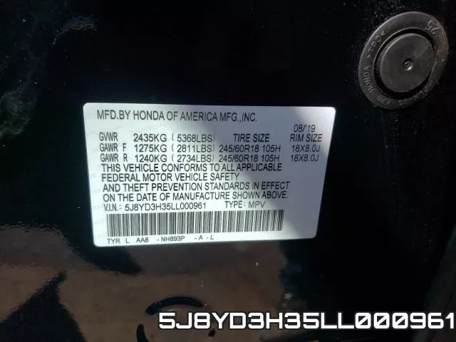 5J8YD3H35LL000961 фото 2