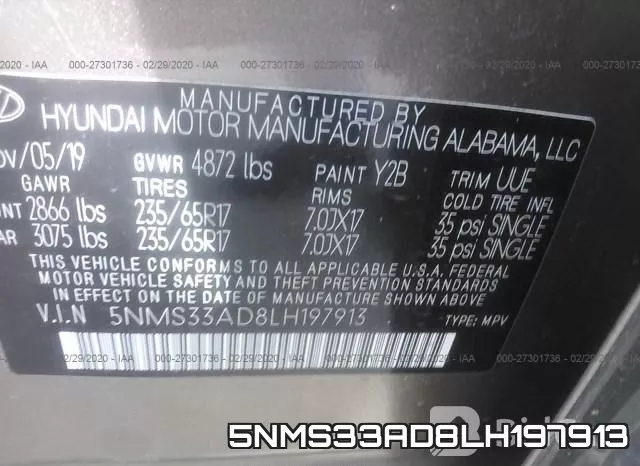 5NMS33AD8LH197913 фото 10