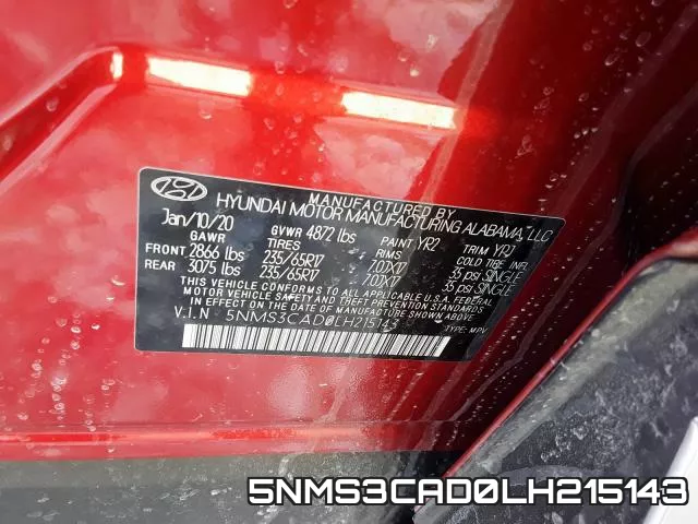 5NMS3CAD0LH215143 фото 2