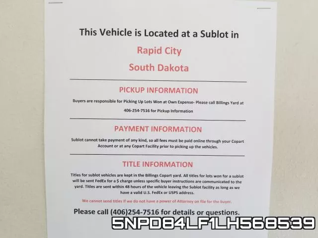 5NPD84LF1LH568539 фото 10
