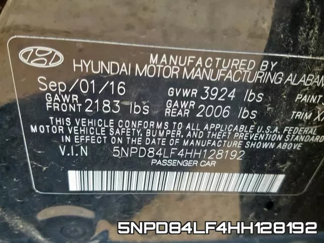 5NPD84LF4HH128192 фото 2