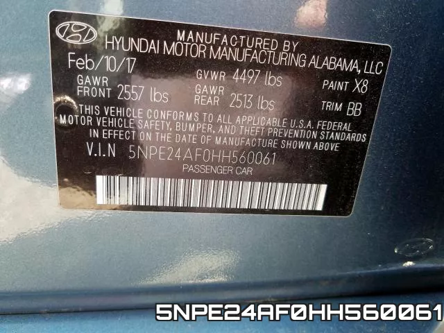 5NPE24AF0HH560061 фото 2