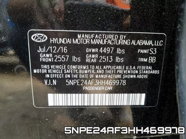 5NPE24AF3HH469978 фото 2
