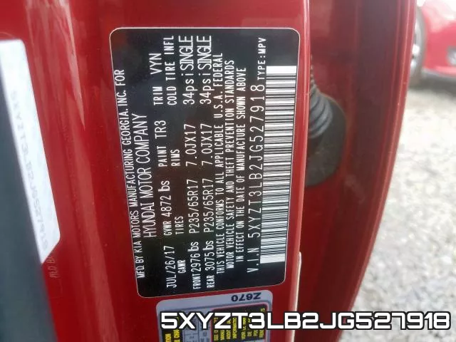 5XYZT3LB2JG527918 фото 2