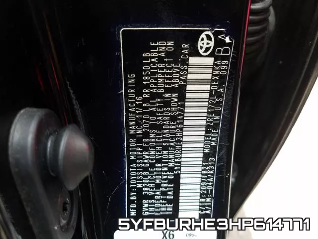 5YFBURHE3HP614771 фото 2