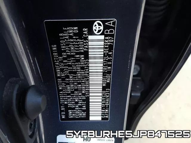 5YFBURHE5JP847525 фото 2
