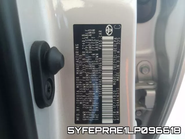 5YFEPRAE1LP096618 фото 2